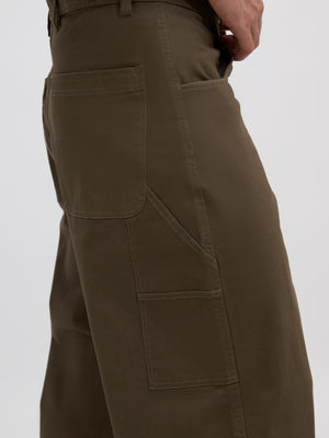 men's army green supper baggy fit from cotton and lycra blend.