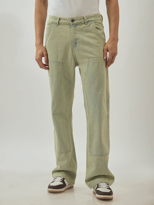 Retro - Flared Jeans - Stained Blue - Espanshe