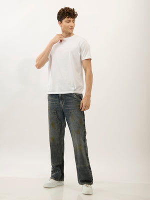 Retro - Flared Jeans - Stained Black - Espanshe
