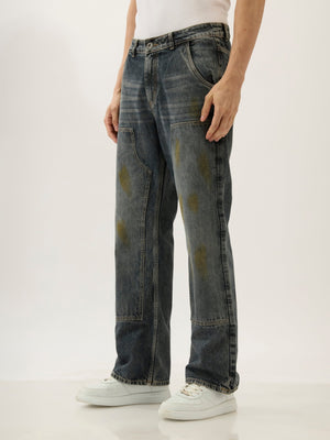 Retro - Flared Jeans - Stained Black - Espanshe