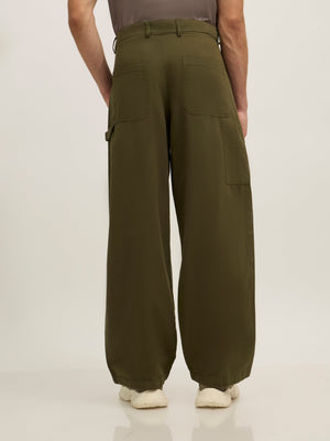 Bentley - Super Baggy Cargo Pant - Forest Green - Espanshe