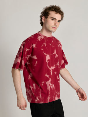 Men's Baggy T-Shirt in Cranberry