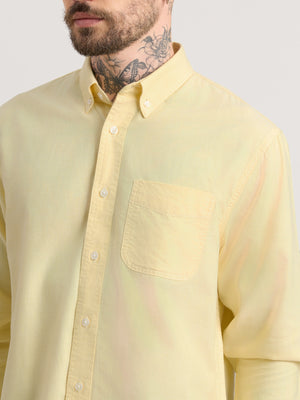 Zena - Relaxed Fit Oxford Shirt - Yellowtail - Espanshe