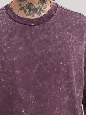 Kellington - Fade Midnight Plum Baggy T-Shirt - Espanshe