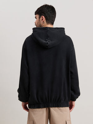 Solvyn - Relaxed Fit Hoodies - Faded Black - Espanshe
