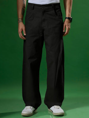 Vardon - Super Baggy Cargo Pant - Black - Espanshe