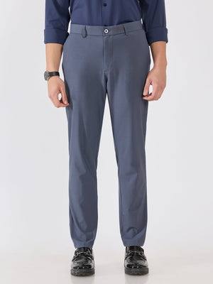 Alista - Slim Fit Formal Pant - Dark Grey - Espanshe