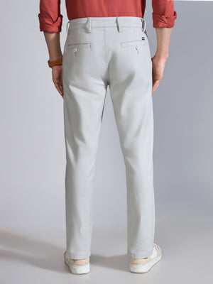 Orren - Slim Fit Cotton Pant - Light Grey - Espanshe