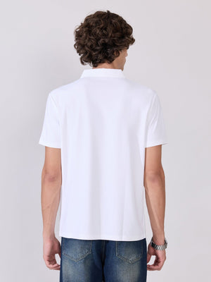 Zoltan - Regular Fit Polo T-Shirt - White - Espanshe