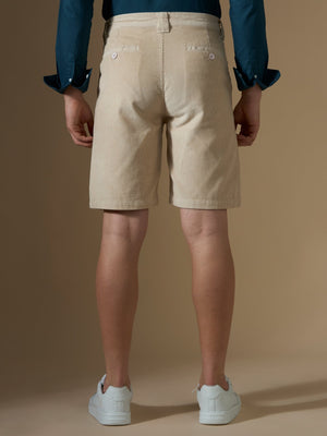 Melwin - Corduroy Shorts - Beige - Espanshe