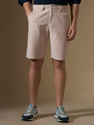 Melwin - Corduroy Shorts - Nude Pink - Espanshe
