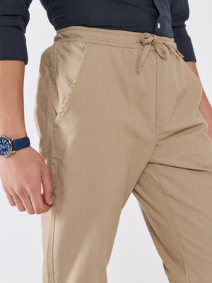 Men's Relaxed Fit Joggers - biscuit