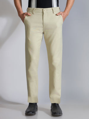 Orren - Slim Fit Cotton Pant - Dusty Yellow - Espanshe