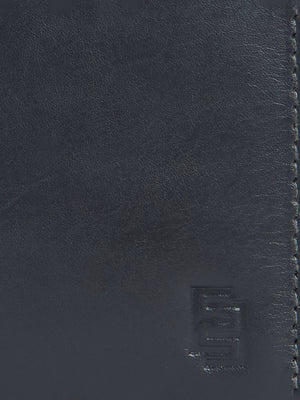 Card Holder Leather Wallet with ID Window - Grey