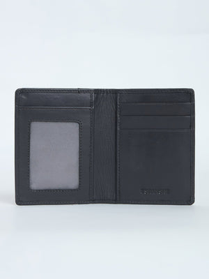 Arctic-11 - Card Holder Leather Wallet with ID Window - Grey - Espanshe