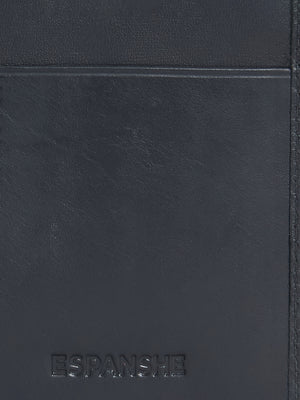 Card Holder Leather Wallet with ID Window - Grey