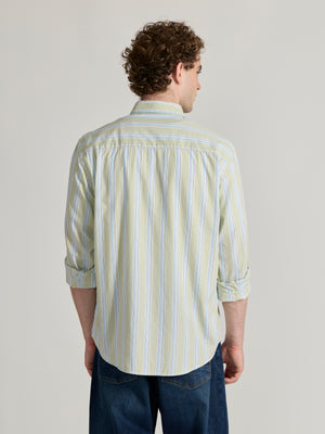 Men's Striped Shirt in light green