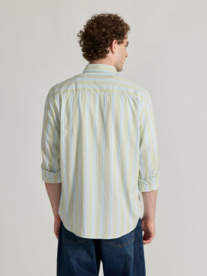 Paulson - Striped Shirt - Light Green - Espanshe