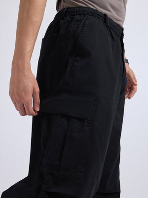 Yolka - Parachute Cargo Pants - Black - Espanshe