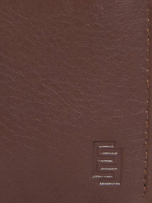 Arctic-11 - Card Holder Leather Wallet with ID Window - Brown - Espanshe