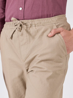 Grantham - Relaxed Fit Joggers - Beige - Espanshe
