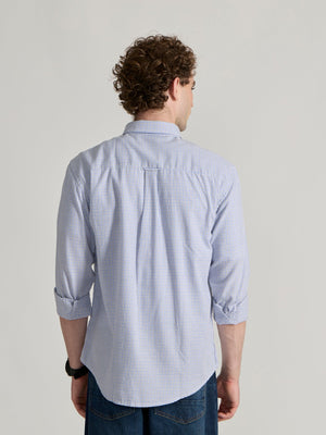 Torsten - Relaxed Fit Checks Shirt - Blue - Espanshe
