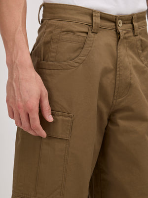 men's super baggy fit pant in khaki color