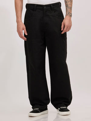 Vardon G1 - Super Baggy Cargo Pants - Black - Espanshe