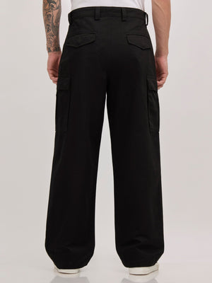 Vardon G1 - Super Baggy Cargo Pants - Black - Espanshe