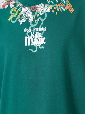 Men's printed t-shirt in green