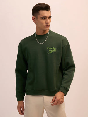 Nagant - Full Sleeve Fleeced Sweater Tee - Forest Green - Espanshe