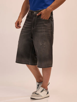 Melusine - Loose Fit Jorts - Charcoal - Espanshe
