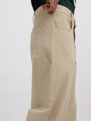 men's beige supper baggy fit from cotton and lycra blend.
