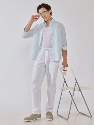 Taloko - Relaxed Linen Shirt - Light Blue - Espanshe
