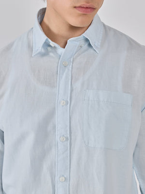 Taloko - Relaxed Linen Shirt - Light Blue - Espanshe
