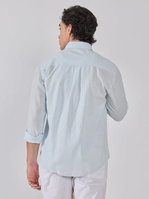 Taloko - Relaxed Linen Shirt - Light Blue - Espanshe