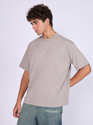 Stirling - Loose Fit T-Shirt - Light Grey - Espanshe
