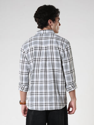 Amabel - Checkered Regular fit Shirt - Cement - Espanshe