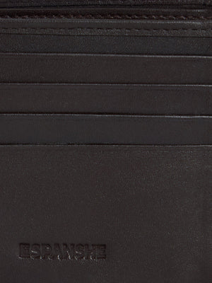 Arctic-5 - Vertical Leather ID Wallet - Brown - Espanshe
