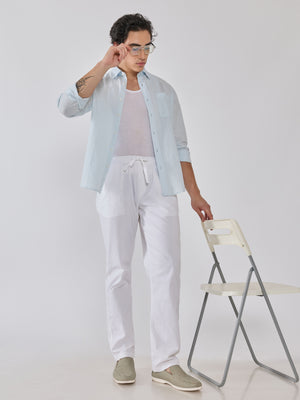 Men's Relaxed Fit Joggers - white