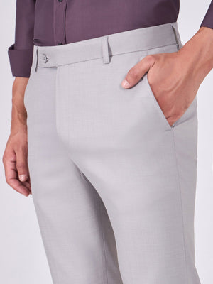 Itron - Skinny Fit Formal Pant - Light Grey - Espanshe