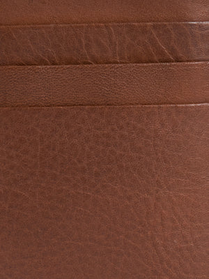 Men's Bi-Fold Leather Hand Wallet - Brown