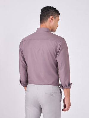 Orville - Tencel Plain Shirt - Dusty Lavender - Espanshe