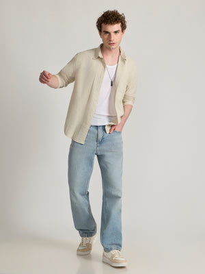 men wearing Green Striped Shirt