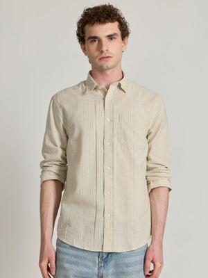 Graham - Striped Shirt - Green - Espanshe