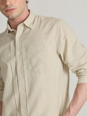 Graham - Striped Shirt - Green - Espanshe