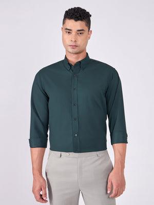 Orville - Tencel Plain Shirt - Prussian Blue - Espanshe