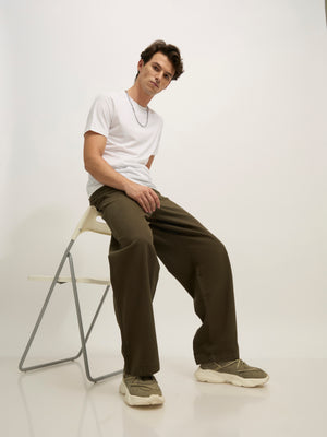 Super Baggy Cargo Pant - moss green