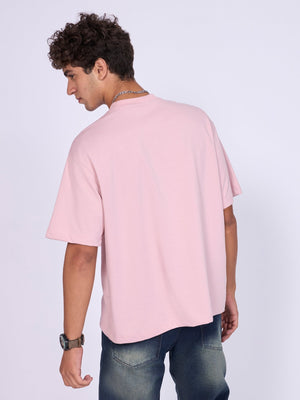 Stirling - Loose Fit T-Shirt - Peach Pink - Espanshe