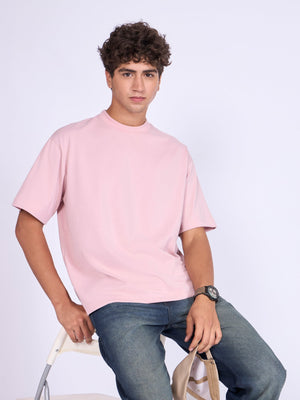 Stirling - Loose Fit T-Shirt - Peach Pink - Espanshe